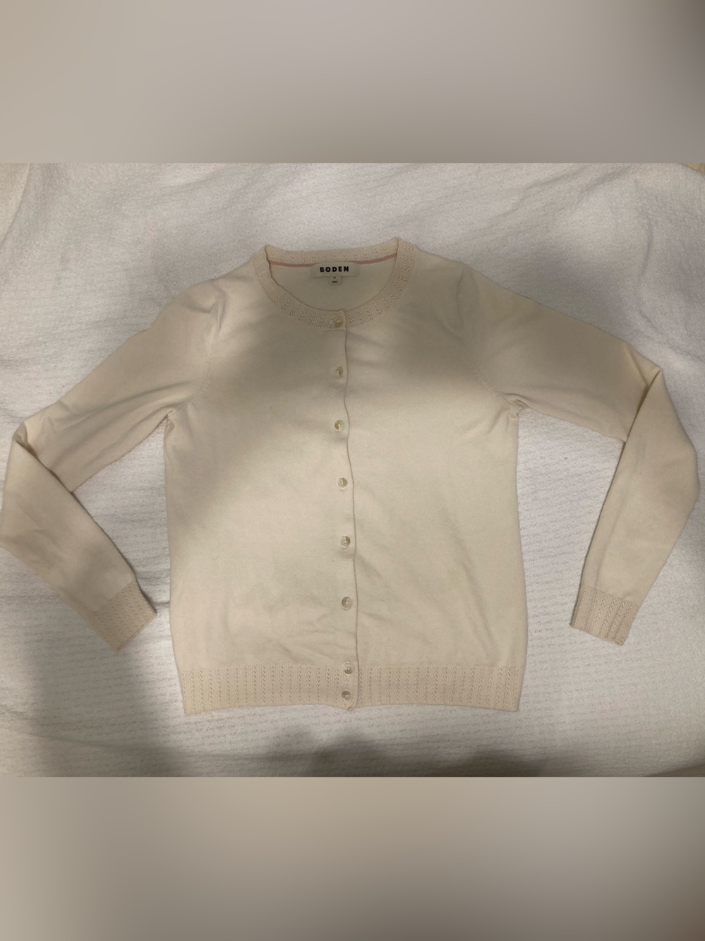 Boden -Emilia Cotton Crew Cardigan